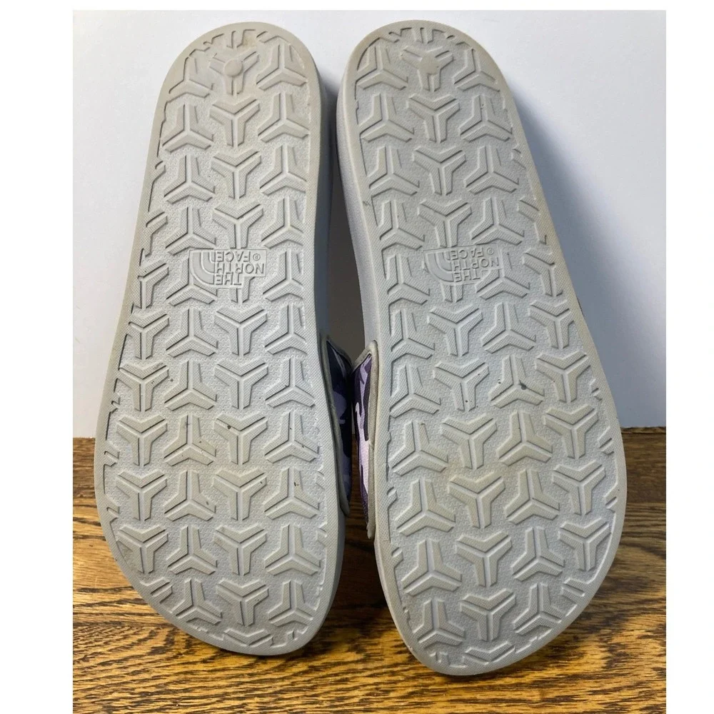 The North Face Base Camp Slide III Grey Purple Camo Mens 12 NF0A4T2R Sandal